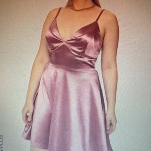 Pink Silky Style Dress